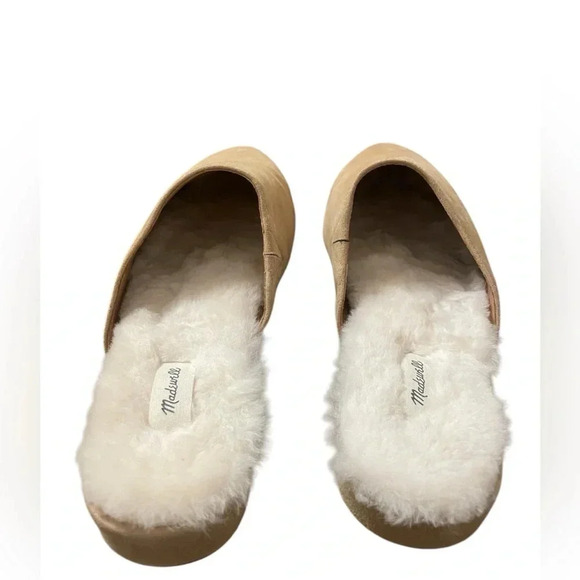 MADEWELL The Suede Kasey Mule in Faux Shearling - Picture 3 of 3